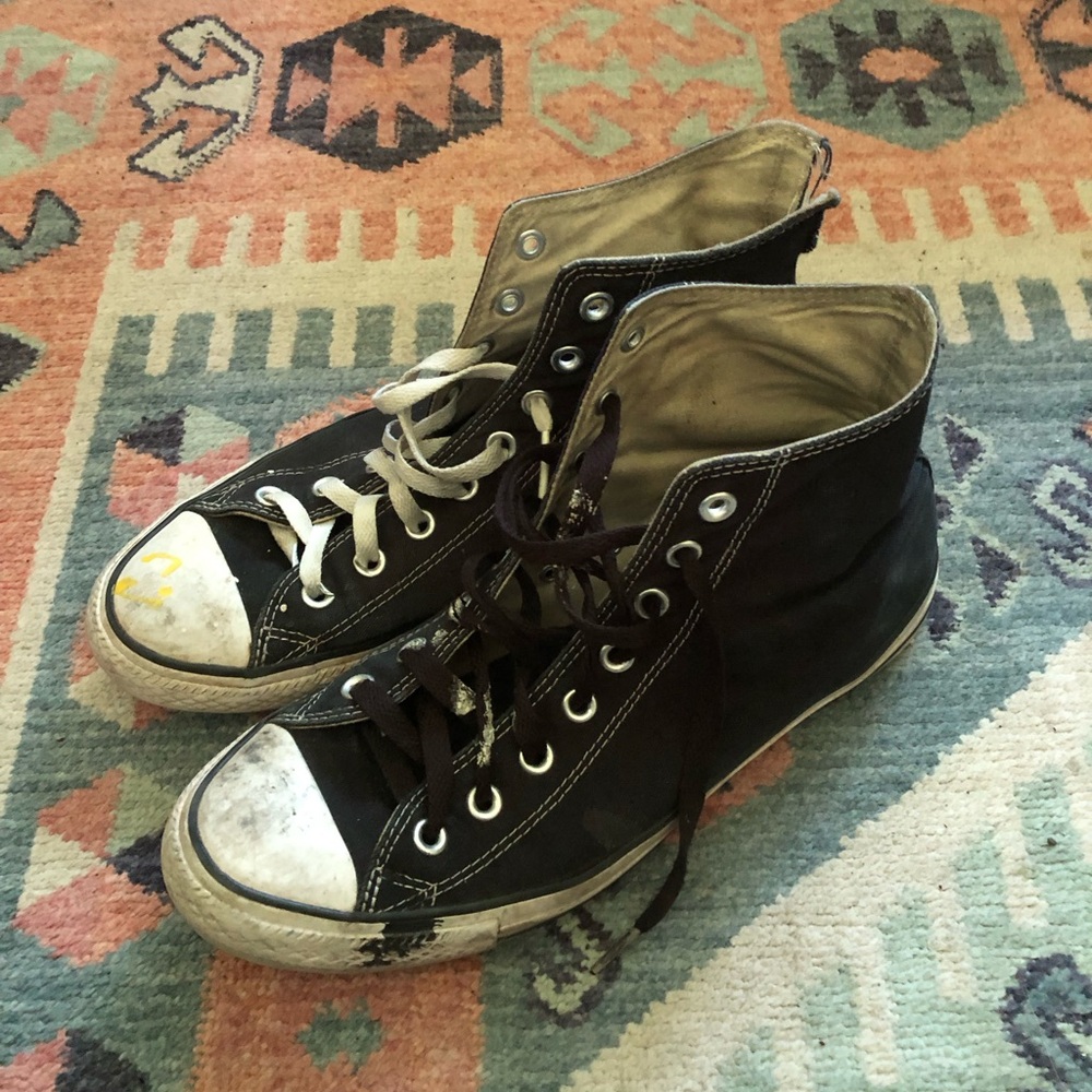 High Top Black Converse All Stars